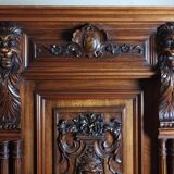 Renaissance two-body sideboard in walnut