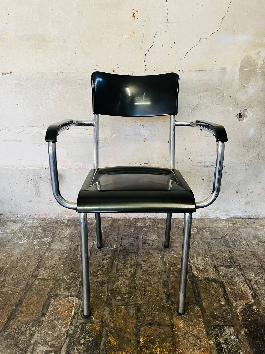 Bakelite tubular armchair Bauhaus modernist René Herbst 1930 1940