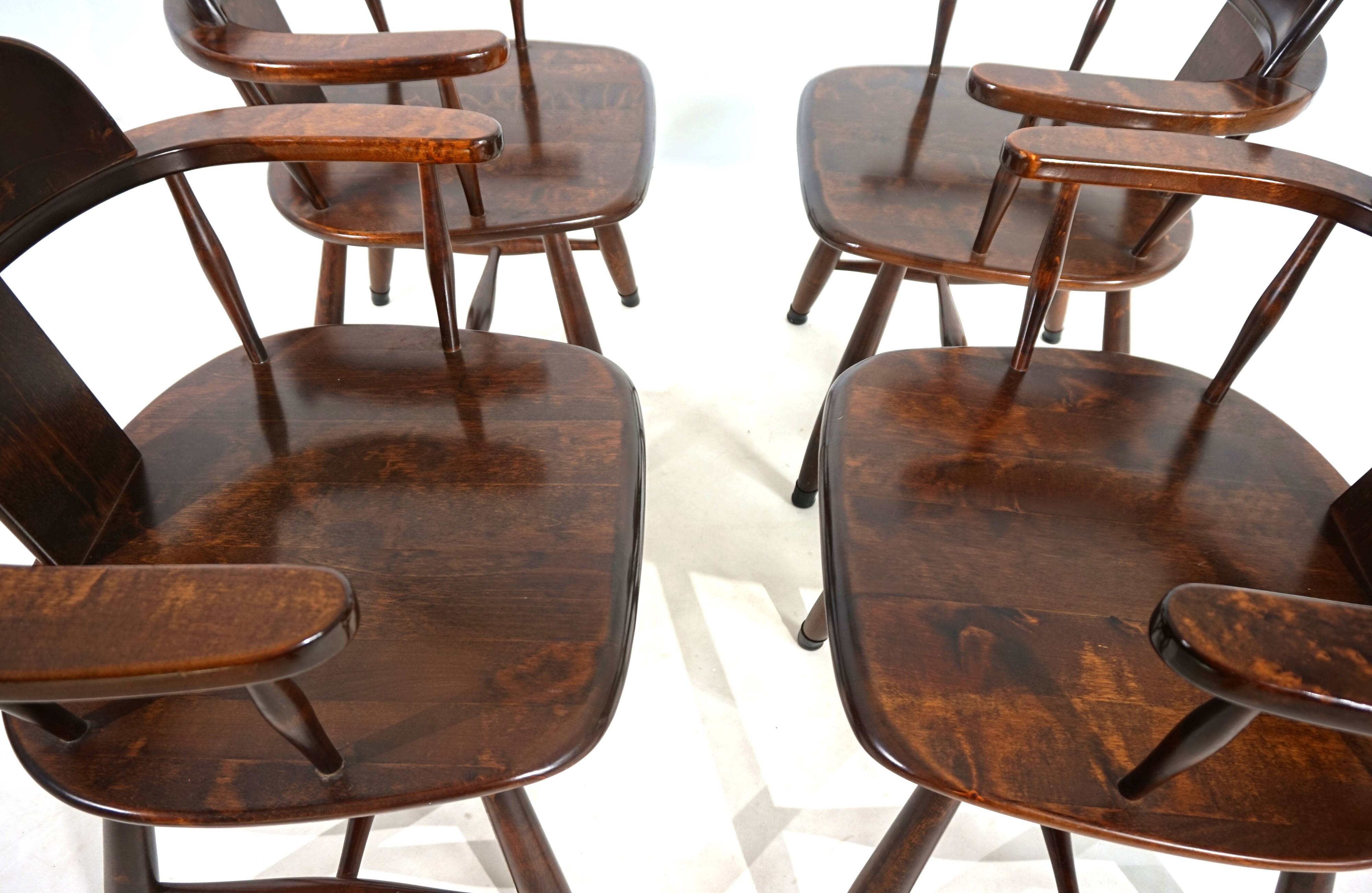 Ensemble de 4 chaises de salle à manger Asko, 1970