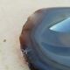 Blue agate ashtray