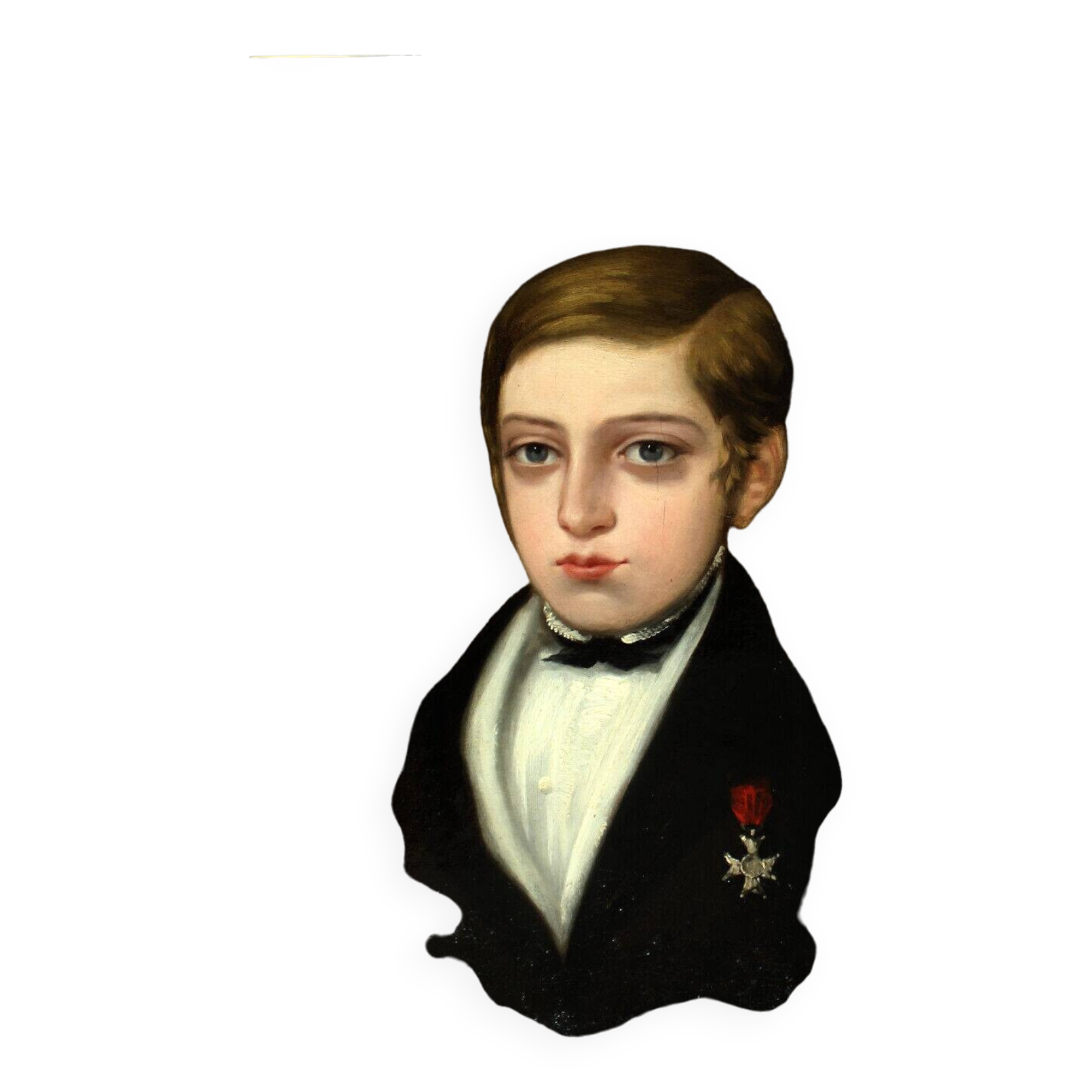 Portrait d'enfant, 1840, Öl auf Leinwand, Gerahmt