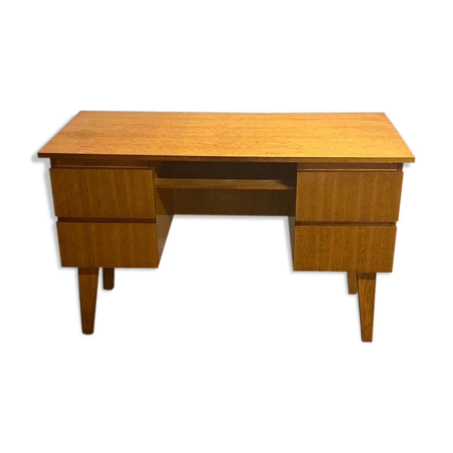 Vintage desk Scandinavian style compass feet