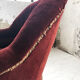 Fauteuil Napoléon III velours bordeaux