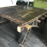Table basse "charette" indienne