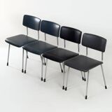 1231 tubular chairs by ontwerpbureau gispen for gispen, c. 1960s | set of 4