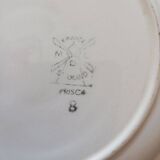 Ironware dessert plates St Amand "Capucines" and Moulin des Loups "Prisca"