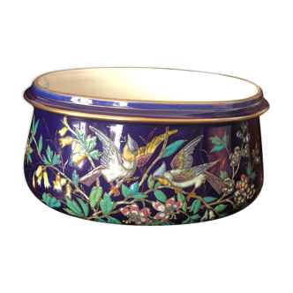 Planter signed Longwy late 19th