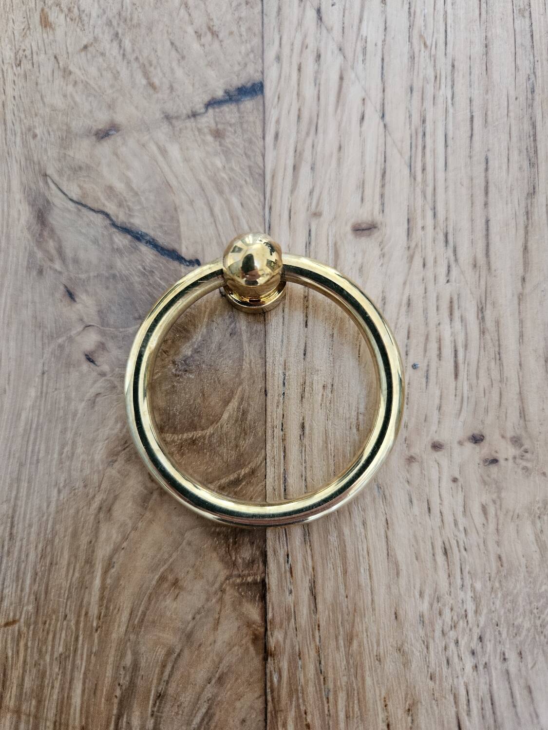 Polished brass bail rings