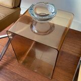 Cube in smoked plexiglas, 70S