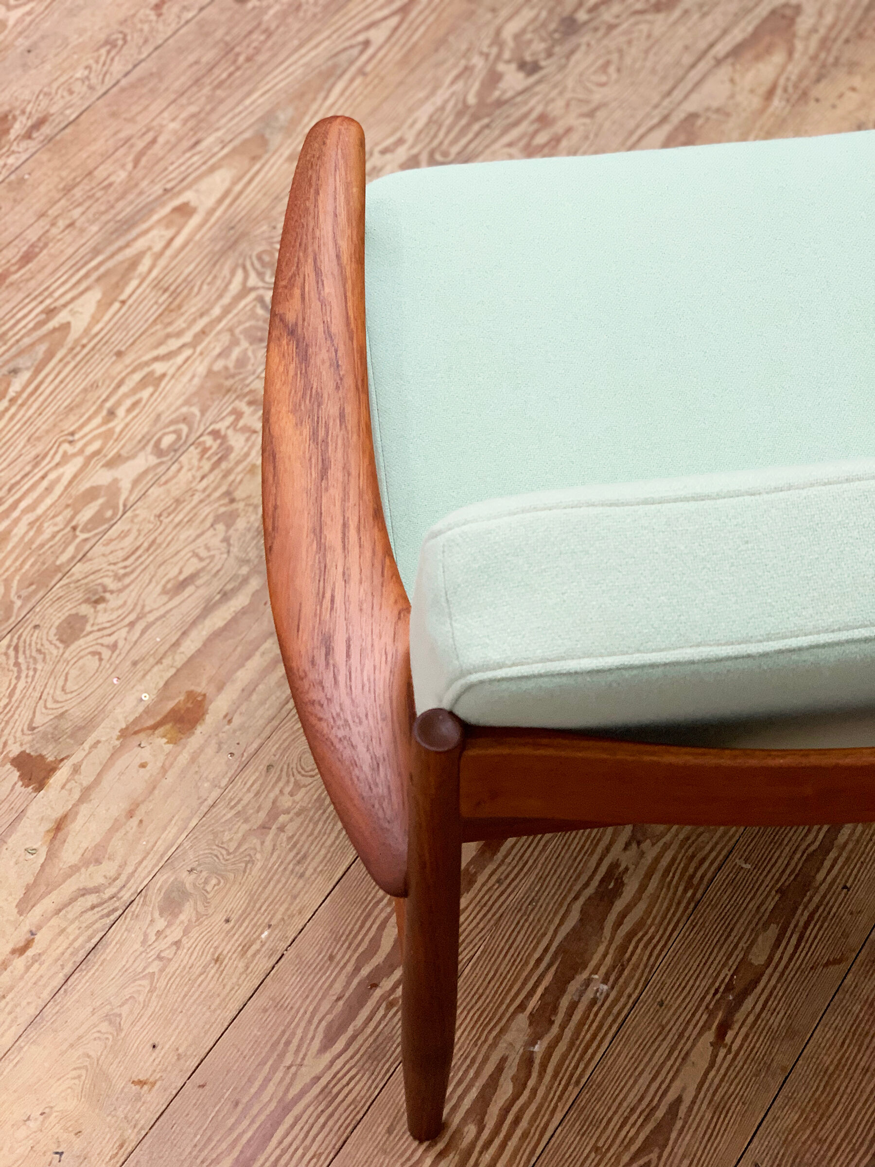 Mid Century Modern Teak armchair or easy chair by Grete Jalk for France & Son, Danish Design, 1950er