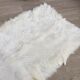 Tapis en peau vintage blanc - 60 x 125cm