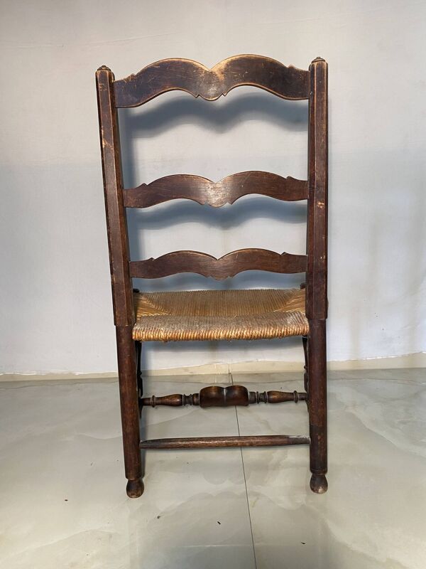 Fauteuil Provençal paillé - XVII eme siècle