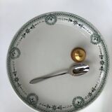 Terre de Fer Digoin dark green standing bowl