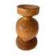 Solid wooden candlestick, all round