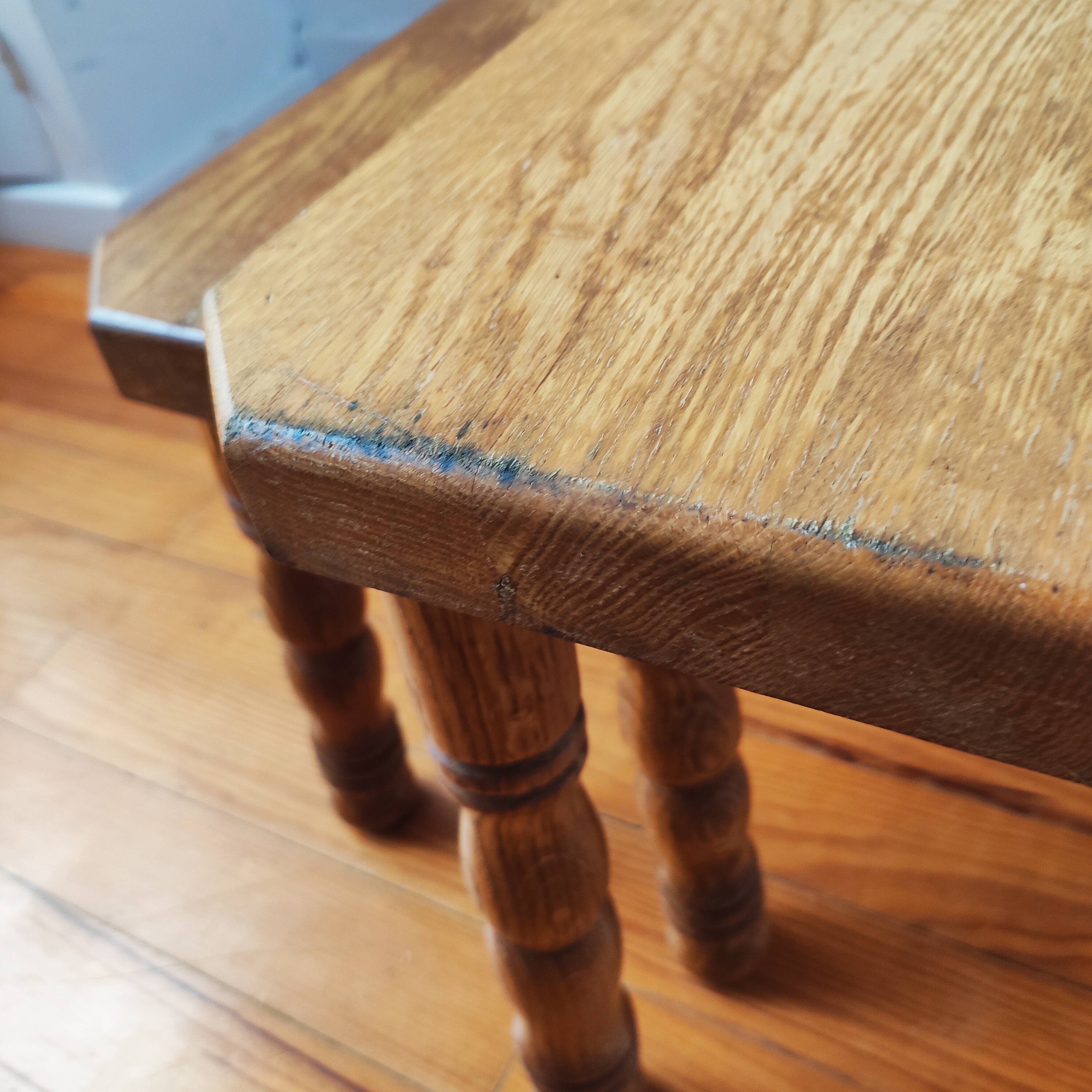 Danish nesting coffee tables in solid wood – Vintage