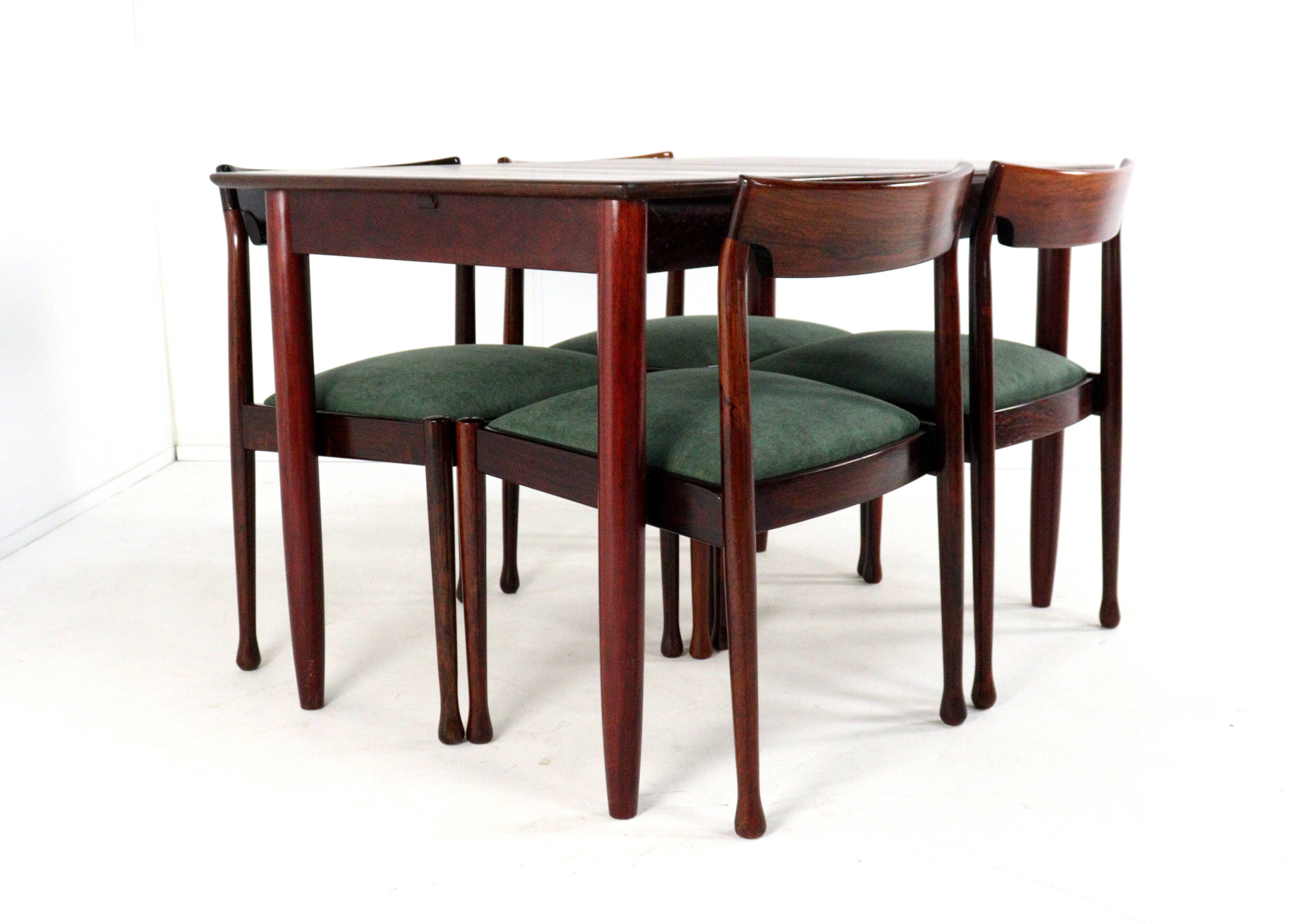 Set of 4 mid centiry rosewood dining chairs 'Havelte'
