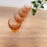 Set de 5 verres à liqueur Luminarc étoile rose