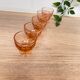 Set of 5 Luminarc pink glasses