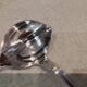 Louche gras maigre métal argenté orfèvre Christofle vendome 18,3cm
