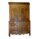 magnificent two-body buffet from the 18th century in walnut – an exceptional antique piece