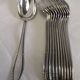 Silver plated metal spoons net service cutlery goldsmith Reneka soup