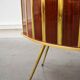 Retro bar gold and Brown and his stool