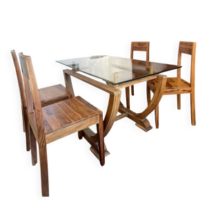 ensemble table de salle - chaises