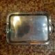 Silver metal tray