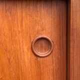 Danish library and its teak secretary 1960 by Johannes Sorth
