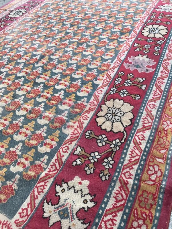 Very large carpet Algeria style done Donegal hand 292 X 686 CM