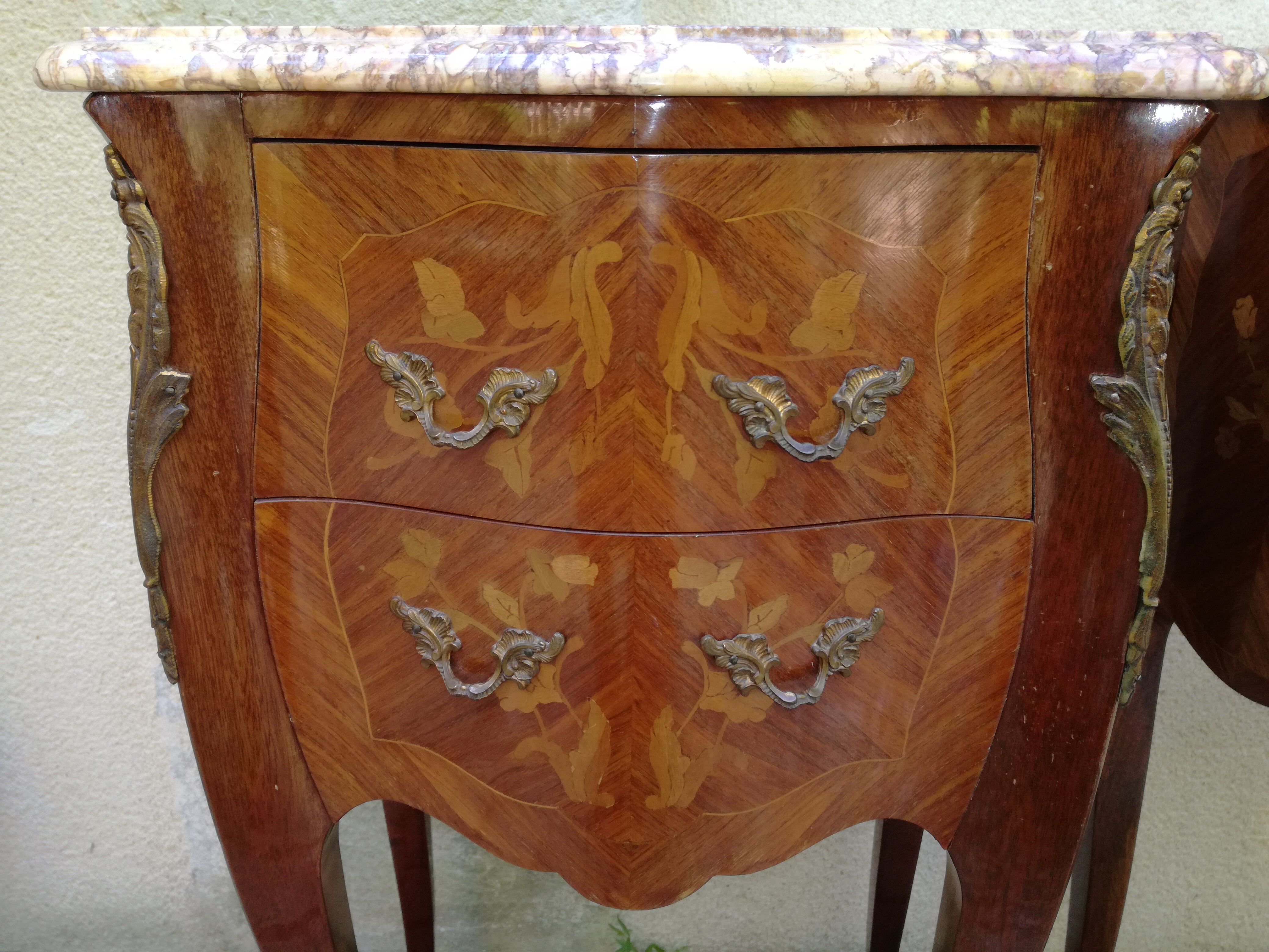 Pair of Louis XV bedside numbered