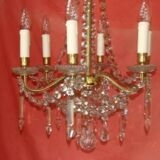 six-armed crystal chandelier from the "Napoleon III" period