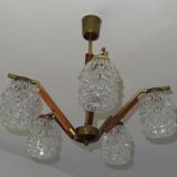 Scandinavian chandelier with five arms of light