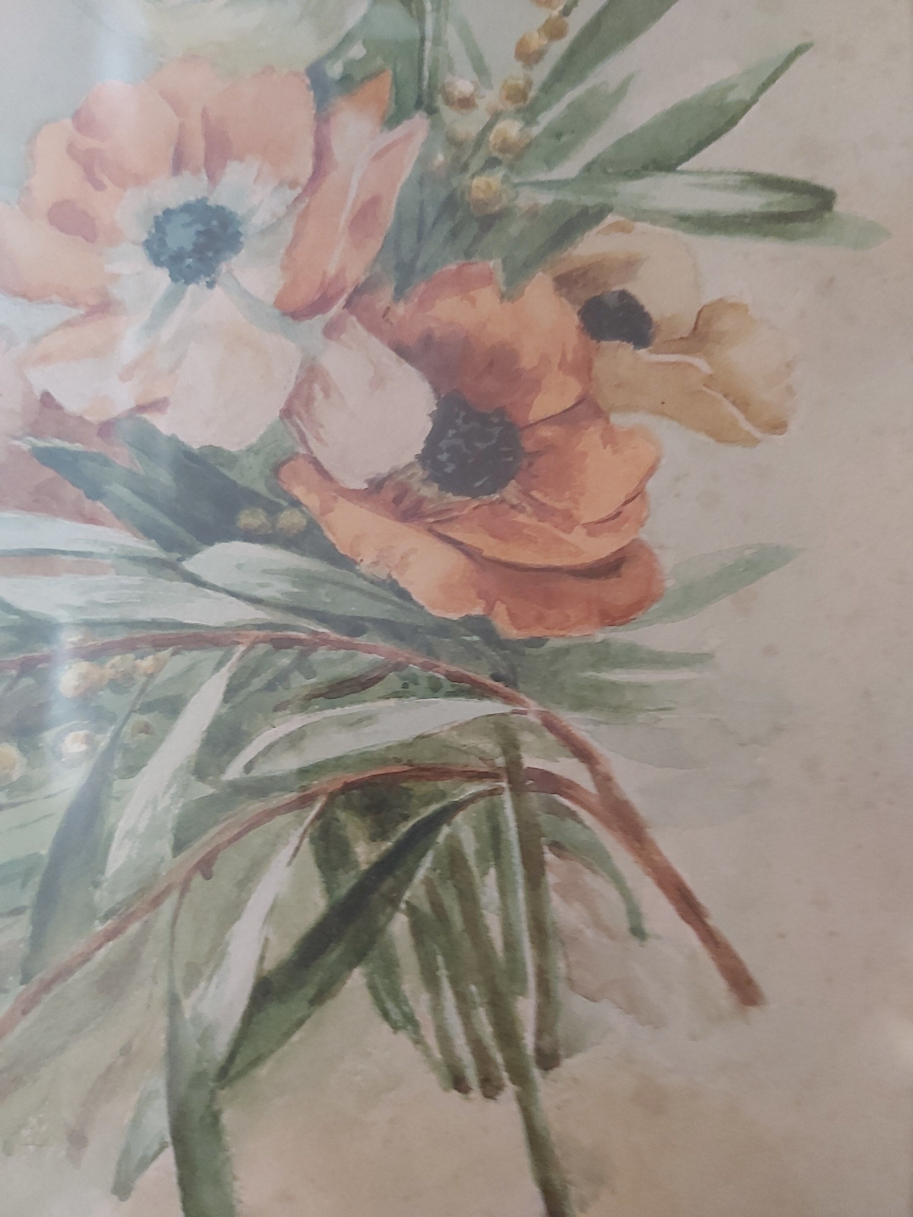 Vintage watercolour painting