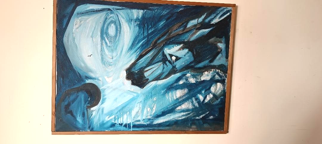 Abstract painting 1985 Jack Friling - oil on canvas