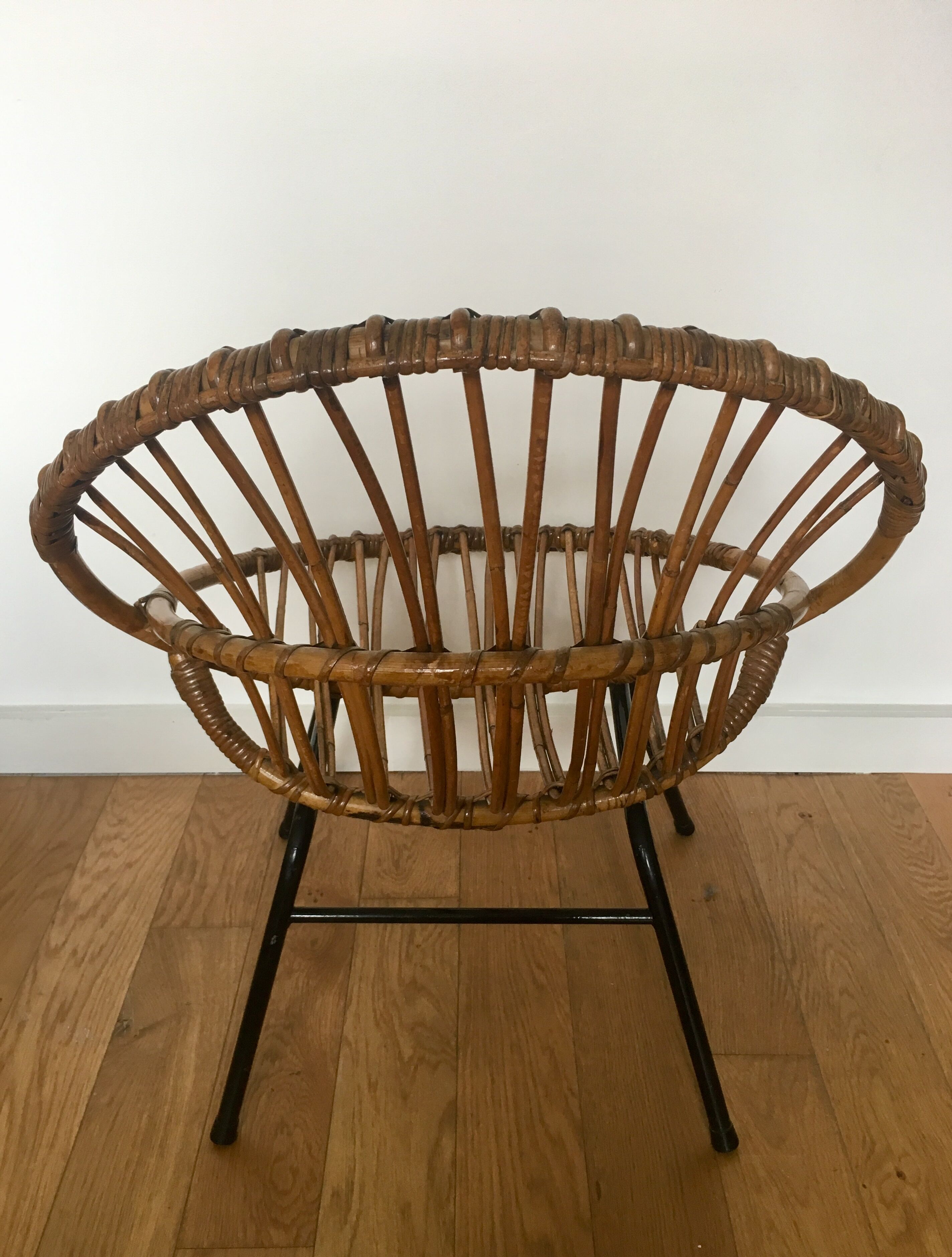 Fauteuil nid en rotin
