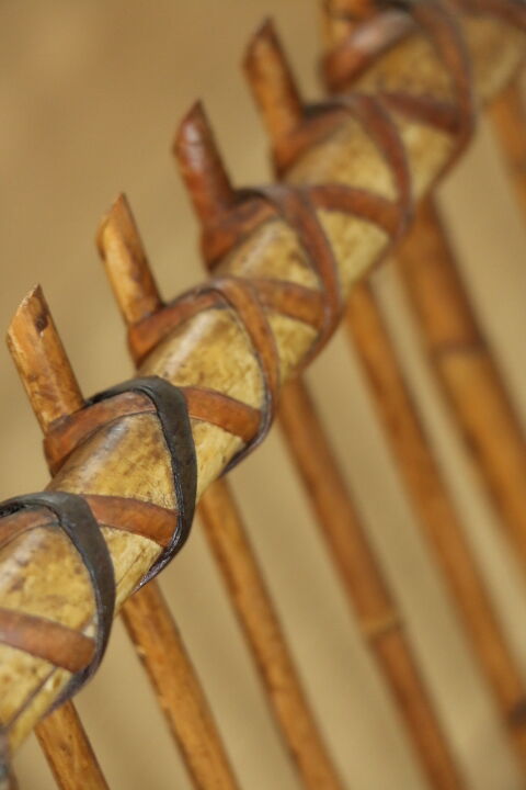 Rattan magazine holders