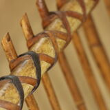 Rattan magazine holders