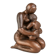 Signed maternity sculpture, patinated bronze terracotta, 1960s