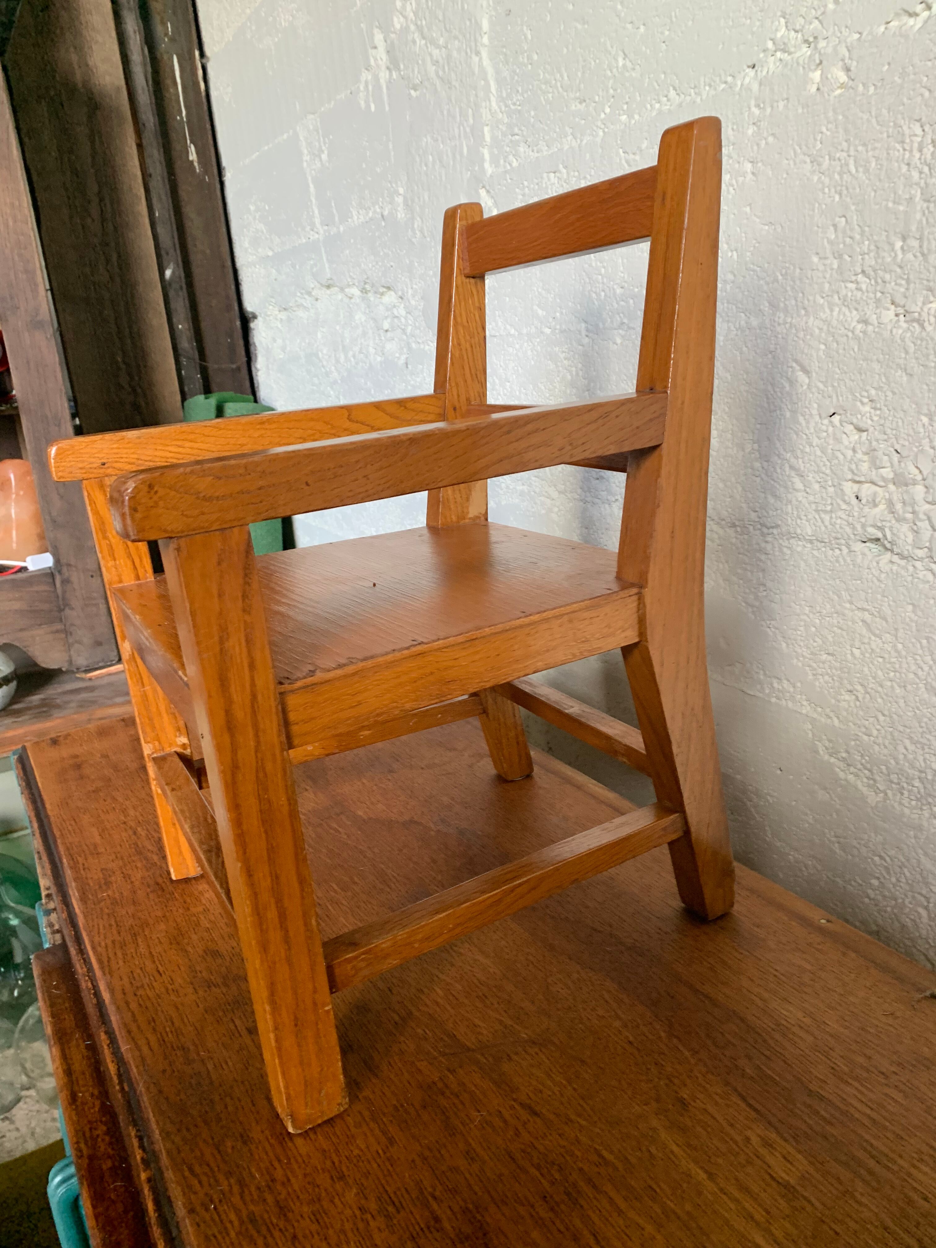 Wooden children's chair from the 50