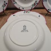 Set of 5 old hollow plates in gien earthenware model "lorraine"