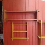 Three solid pine shelves