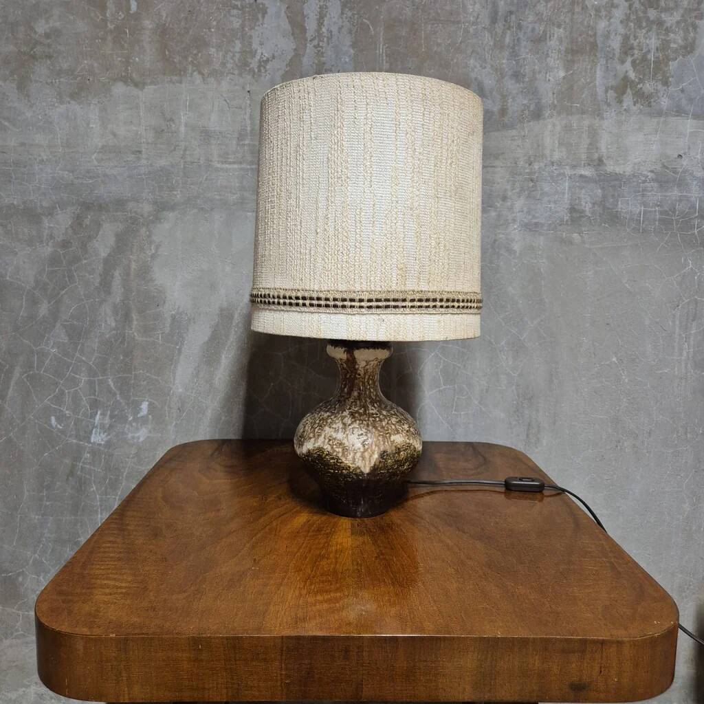 Mid-Century Ceramic Table Lamp, Czechoslovakia, 1960s–1970s