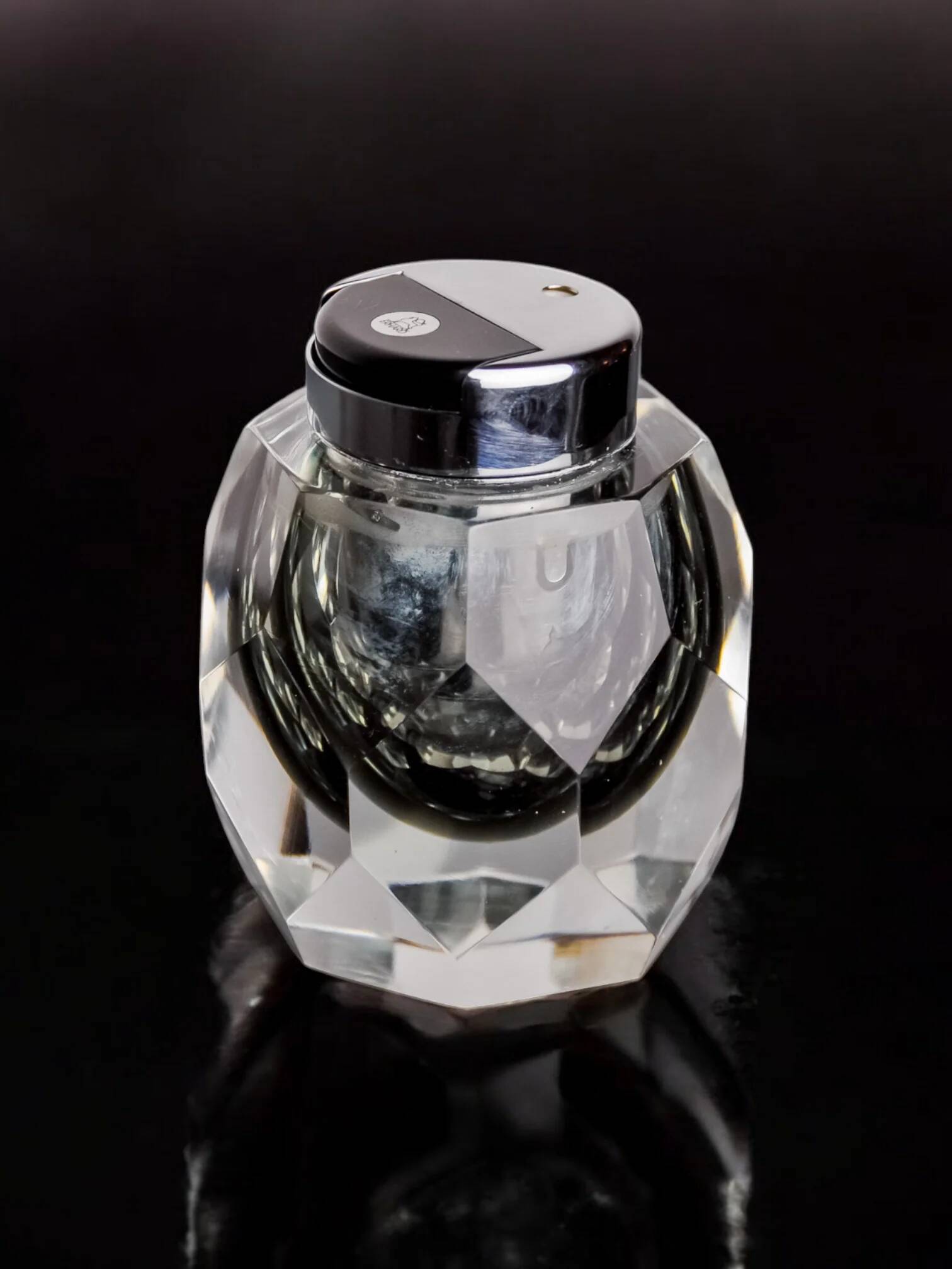 Faceted Sommerso lighter by Seguso, Murano, Italy, 1970s