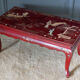 Lacquer coffee table 1960 China red background character decoration