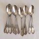 Set of 11 small vintage silver-plated metal spoons