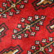 Tapis turkmène persan en laine rouge tissé à la main tapis oriental de petite surface - 60x130cm