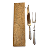 Silver-plated cutlery set with Minerva helmet, Paris