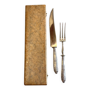 COUVERTS de Service Argent Minerve Casquée PARIS