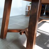 Dining room table farm and 6 chairs style breuer